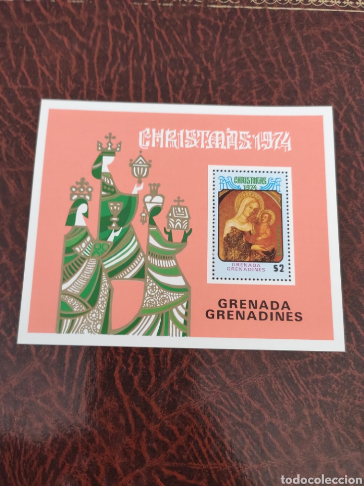 Sellos: 2 hojas sellos Grenada 1975 navidad - Foto 2