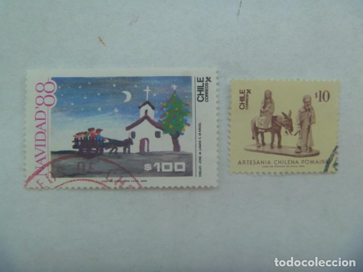 Sellos: LOTE DE 2 SELLOS DE CHILE : NAVIDAD - Foto 1
