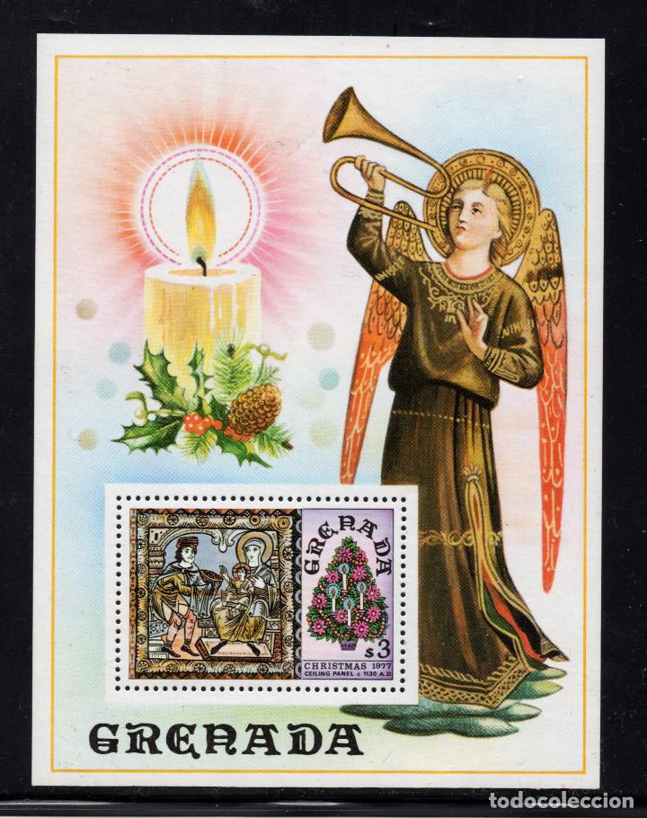 Sellos: GRANADA HB 64** - A&Ntilde;O 1977 - NAVIDAD - Foto 1