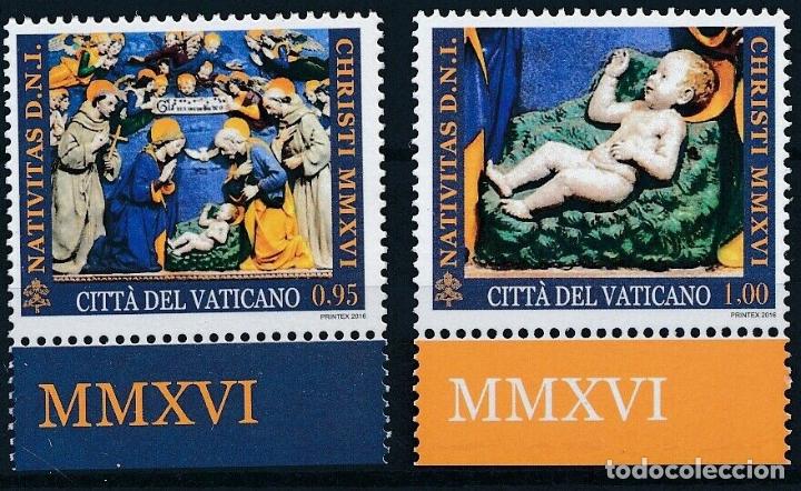 Sellos: Vaticano 2016 Ivert 1738/9 *** Navidad - Foto 1