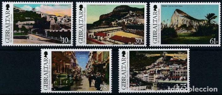 Sellos: Gibraltar 2013 Ivert 1534/8 *** Vistas Antiguas de Gibraltar - Paisajes y Monumentos - Foto 1 - 220968950