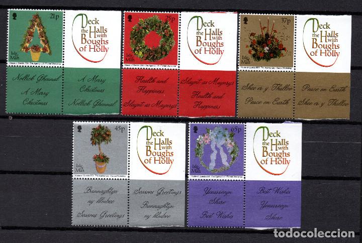 Sellos: MAN 988/92** - A&Ntilde;O 2001 - NAVIDAD - Foto 1