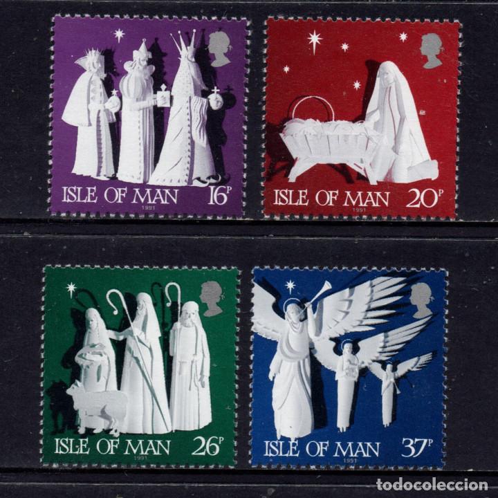 Sellos: MAN 518/21** - A&Ntilde;O 1991 - NAVIDAD - Foto 1