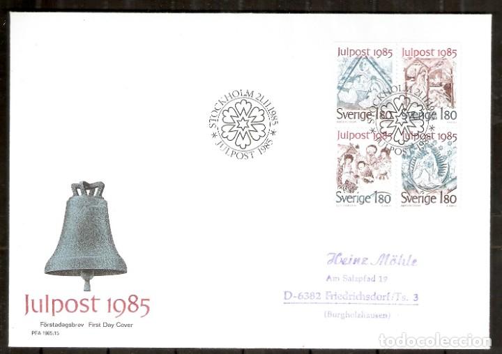 Sellos: SUECIA. 1985. SPD/FDC. NAVIDAD. - Foto 1