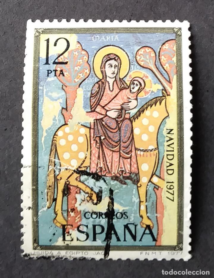 Sellos: 1977 Espa&ntilde;a Navidad Huida a Egipto - Foto 1