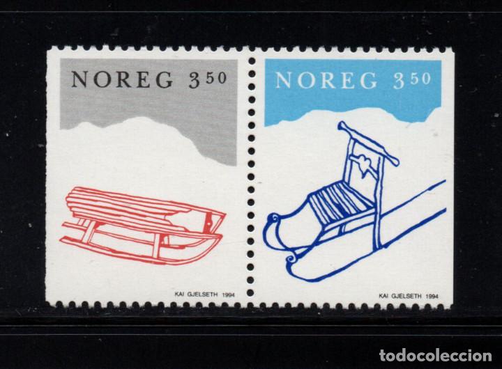 Sellos: NORUEGA 1127a** - A&Ntilde;O 1994 - NAVIDAD - Foto 1