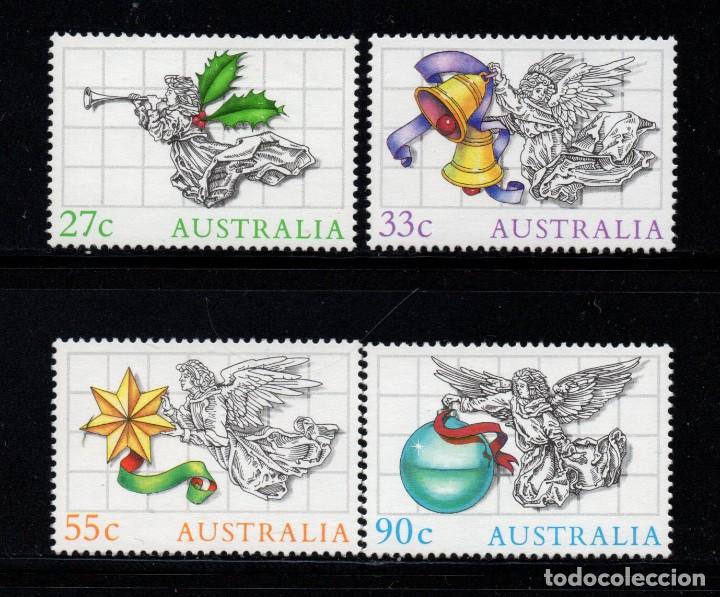 Sellos: AUSTRALIA 927/30** - A&Ntilde;O 1985 - NAVIDAD - Foto 1