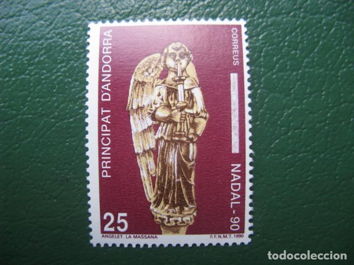 Sellos: +andorra, 1990, navidad, edifil 222 - Foto 1