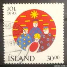 Sellos: ISLANDIA 1993 NAVIDAD SELLO USADO. Lote 307432438