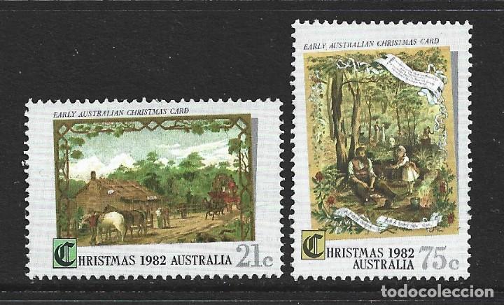 Sellos: AUSTRALIA 795/96** - A&Ntilde;O 1982 - NAVIDAD - Foto 1
