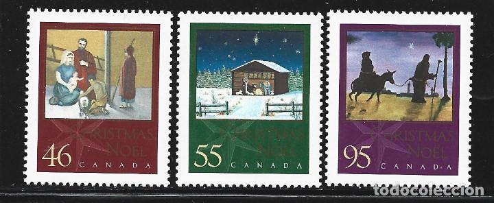 Sellos: CANADA 1822/24** - A&Ntilde;O 2000 - NAVIDAD - Foto 1