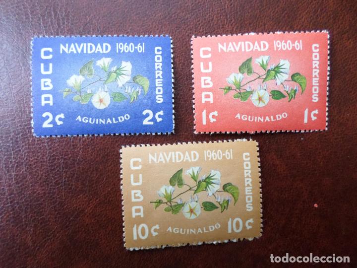 Sellos: *cuba, 1960, navidad, aguinaldo, Yvert 547/49 - Foto 1