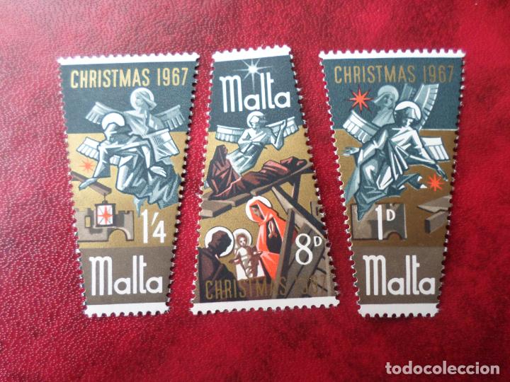 Sellos: malta, 1967, navidad, Yvert 366/68 - Foto 1