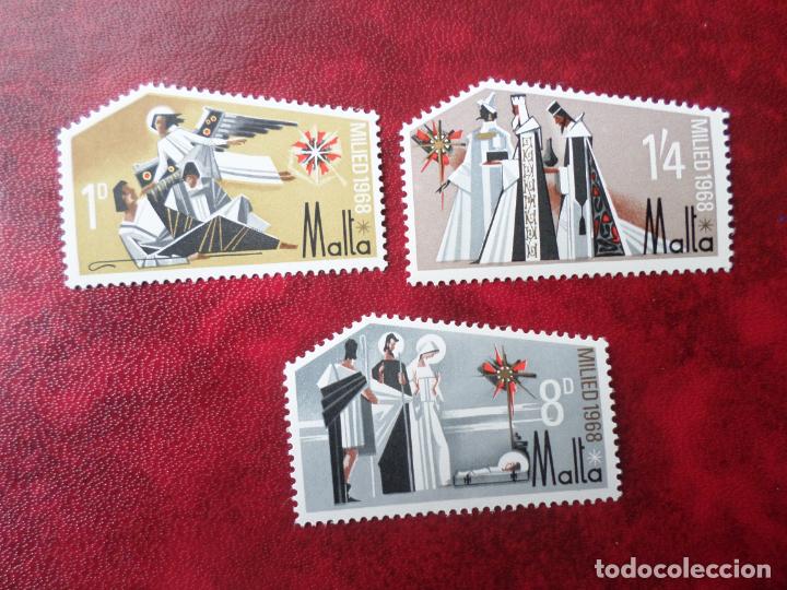 Sellos: malta, 1968, navidad, Yvert 382/84 - Foto 1