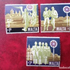 Francobolli: MALTA, 1969, NAVIDAD, YVERT 400/02