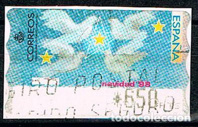 Sellos: Etiqueta de valor variable n&ordm; 30, Navidad 1998, usado - Foto 1