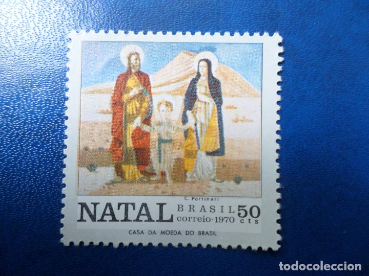 Sellos: -brasil, 1970, navidad, Yvert 947 - Foto 1