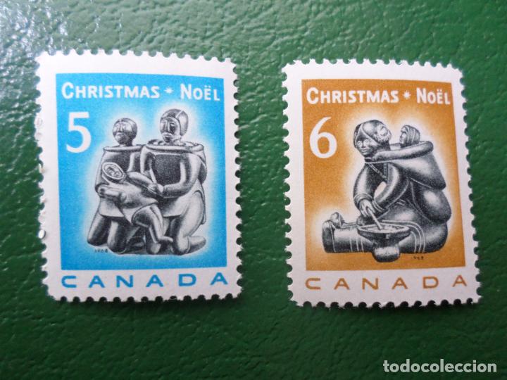 Sellos: canada, 1968, navidad, Yvert 409/10 - Foto 1