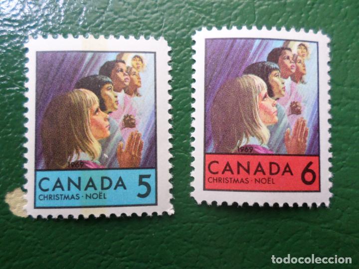 Sellos: canada, 1969, navidad, Yvert 417/18 - Foto 1