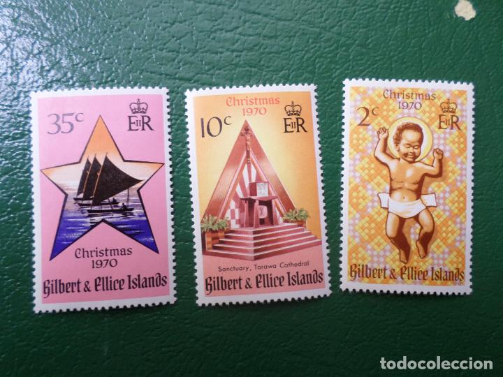 Sellos: *gilbert & ellice, 1970, navidad, Yvert 165/67 - Foto 1