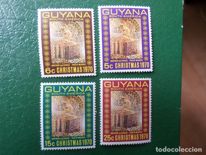 Sellos: .guyana, 1970, navidad, Yvert 361/64 - Foto 1