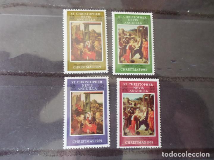 Sellos: +san christopher, 1969, navidad, Yvert 216/19 - Foto 1