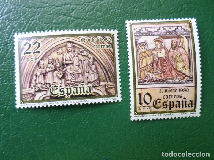 Sellos: 1980, navidad, edifil 2593/4 - Foto 1