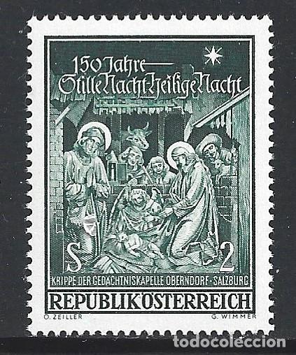 Sellos: AUSTRIA 1107** - A&Ntilde;O 1968 - NAVIDAD - Foto 1