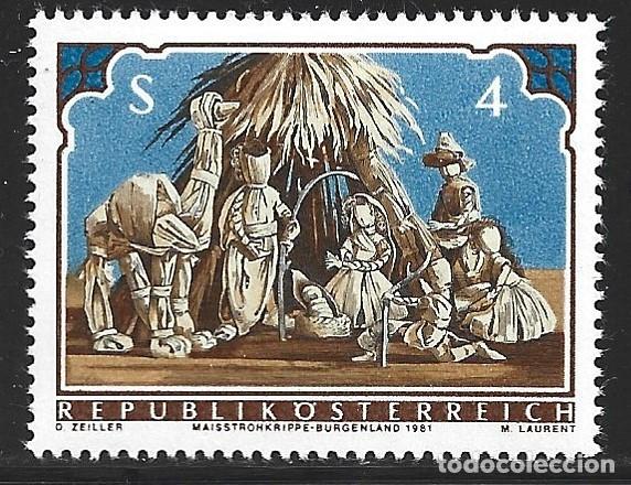 Sellos: AUSTRIA 1520** - A&Ntilde;O 1981 - NAVIDAD - Foto 1