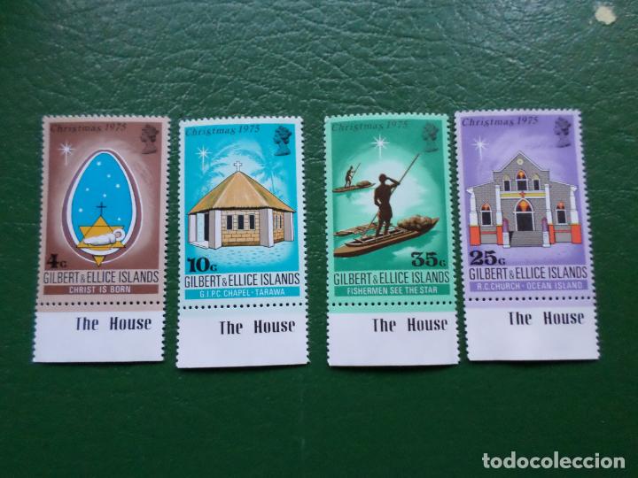 Sellos: *gilbert & ellice, 1975, navidad, Yvert 244/47 - Foto 1