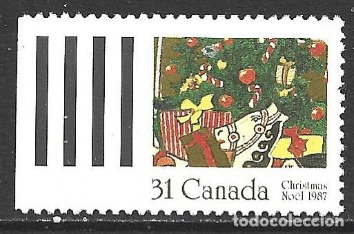 Sellos: CANADA 1023** - A&Ntilde;O 1987 - NAVIDAD - Foto 1