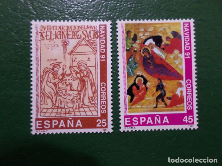 Sellos: 1991, navidad, edifil 3142/43 - Foto 1