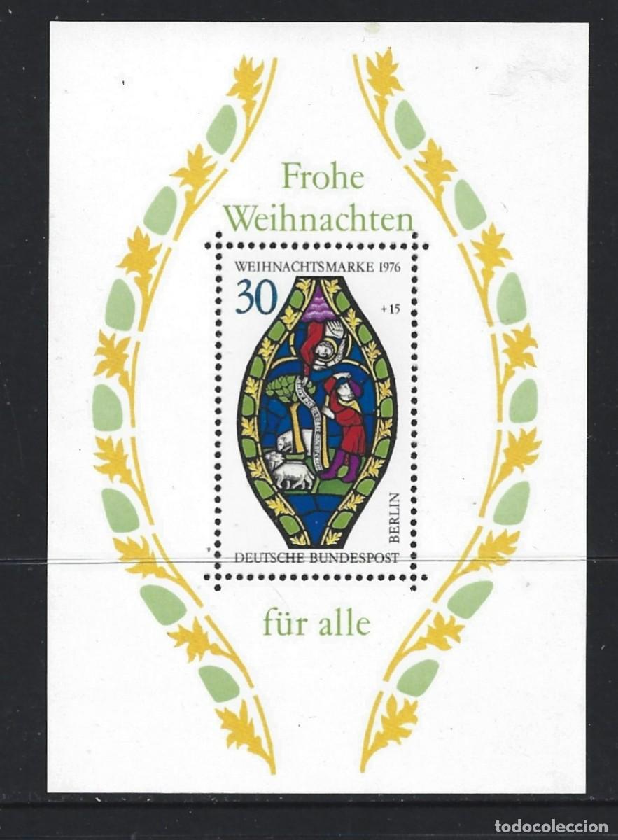 Sellos: BERLIN HB 5** - A&Ntilde;O 1976 - NAVIDAD - VIDRIERA - Foto 1
