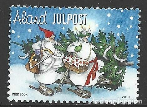 Sellos: ALAND 336** - A&Ntilde;O 2010 - NAVIDAD - Foto 1