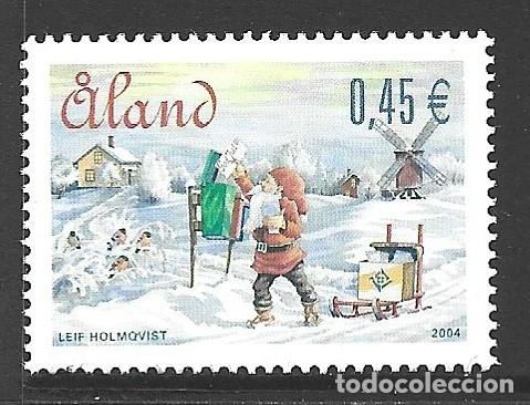 Sellos: ALAND 243** - A&Ntilde;O 2004 - NAVIDAD - Foto 1