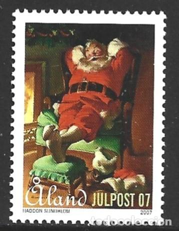 Sellos: ALAND 288** - A&Ntilde;O 2007 - NAVIDAD - Foto 1