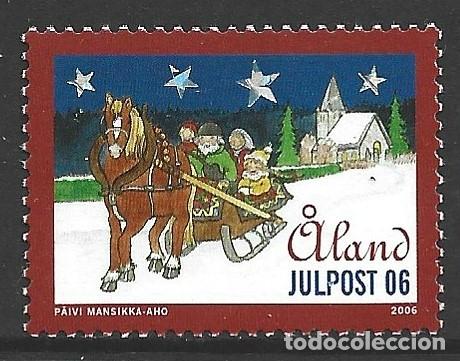 Sellos: ALAND 273** - A&Ntilde;O 2006 - NAVIDAD - Foto 1