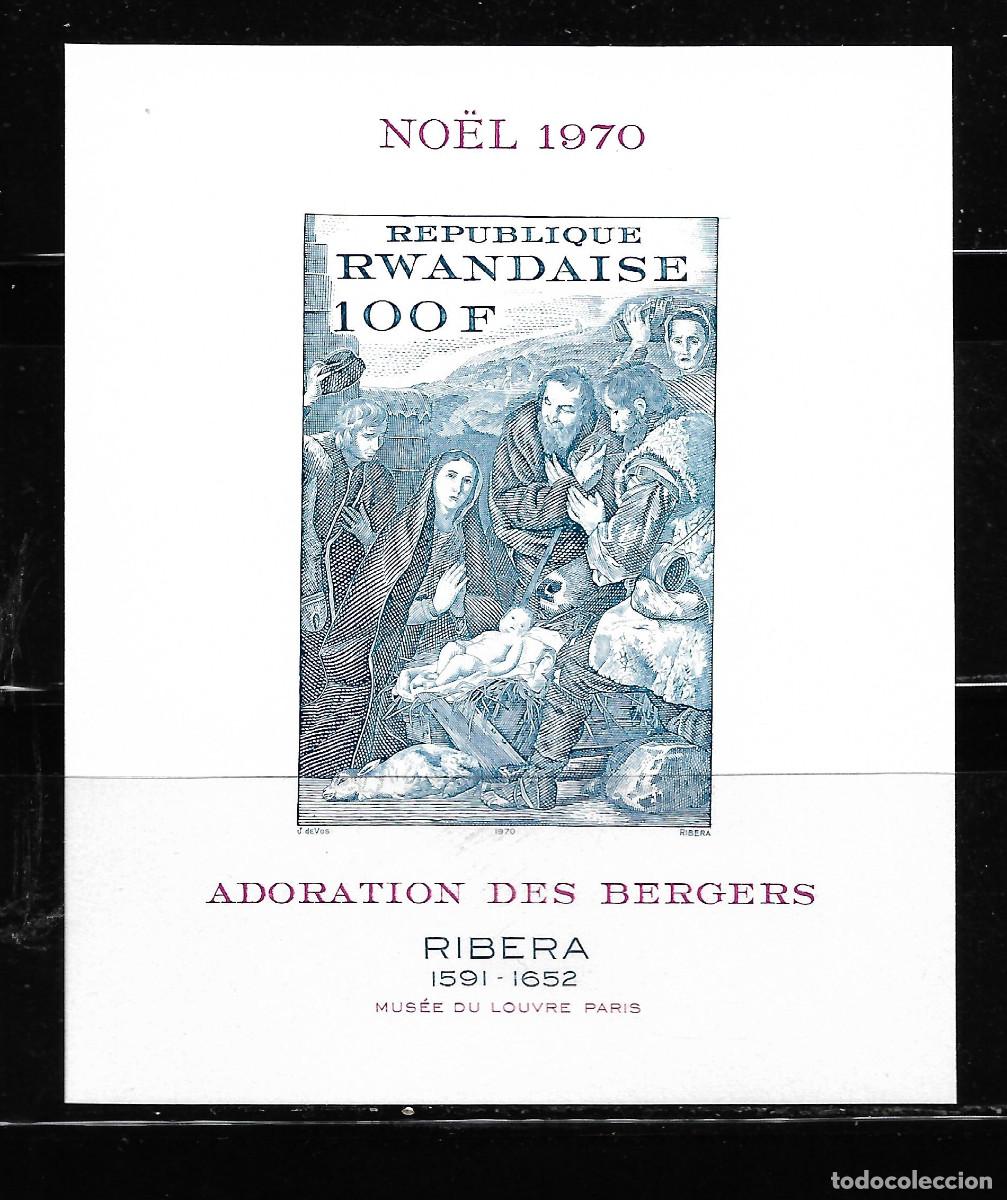 Sellos: RUANDA 1970, NAVIDAD SIN DENTAR. MNH. - Foto 1