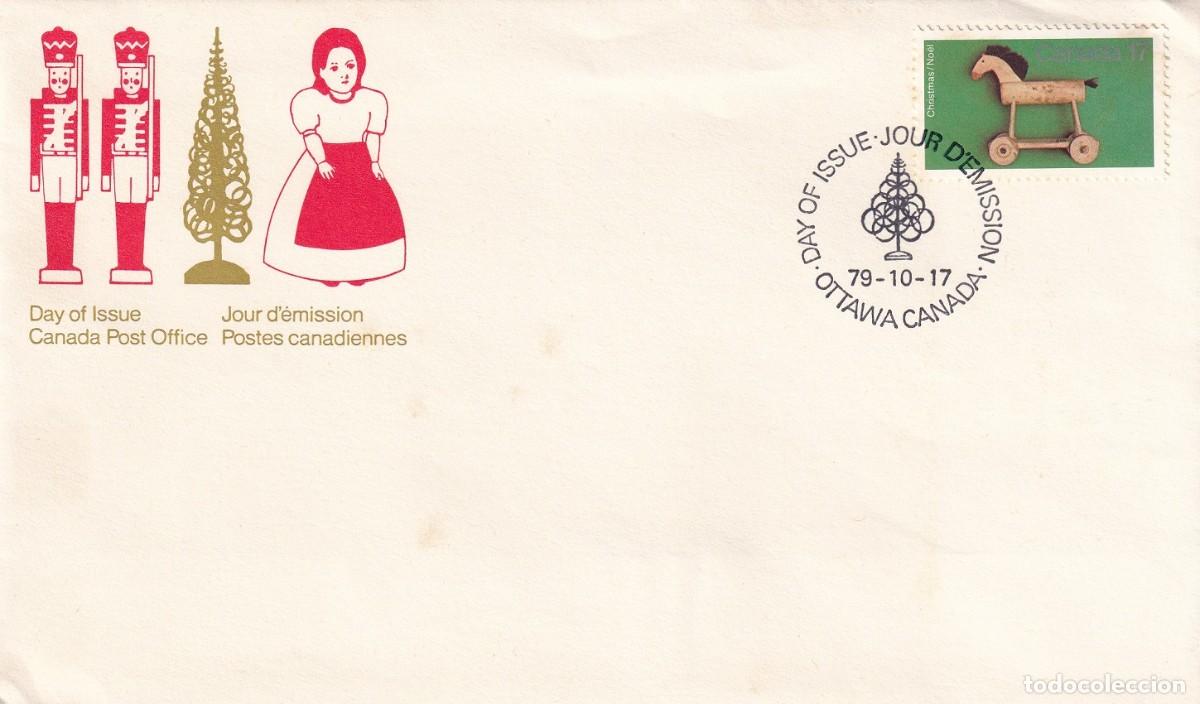 Sellos: FDC Canad&aacute; 1979 / Navidad - Juguetes - Foto 1