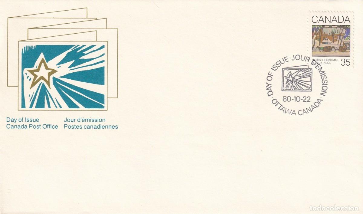 Sellos: FDC Canad&aacute; 1980 - Navidad - Foto 1