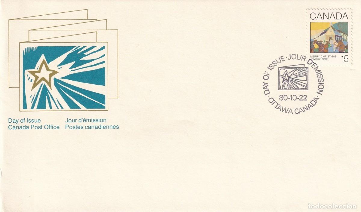 Sellos: FDC Canad&aacute; 1980 - Navidad - Foto 1
