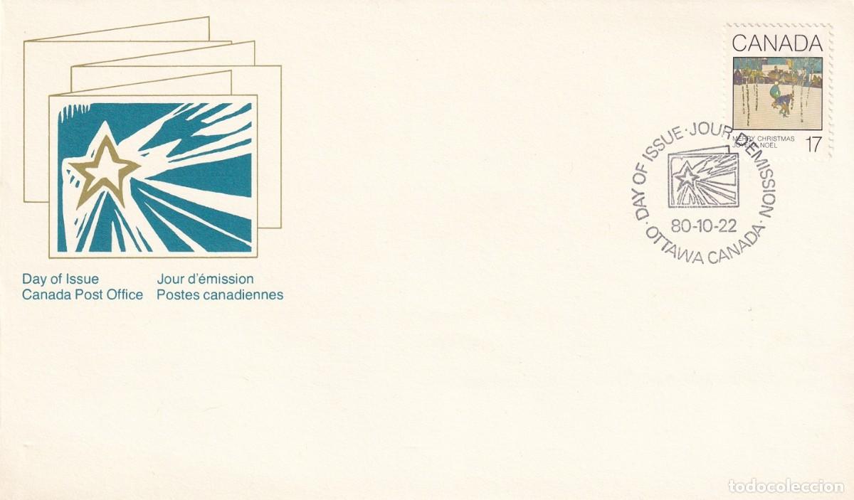 Sellos: FDC Canad&aacute; 1980 - Navidad - Foto 1