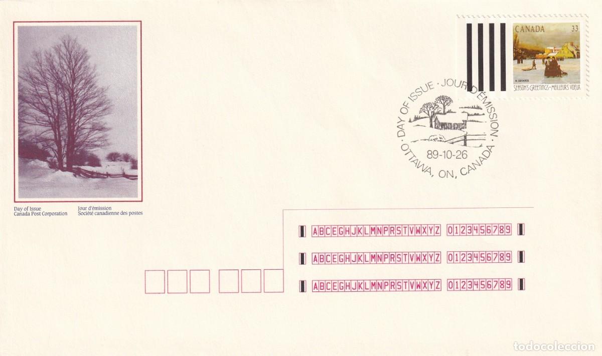 Sellos: FDC Canad&aacute; 1989 - Navidad - Foto 1