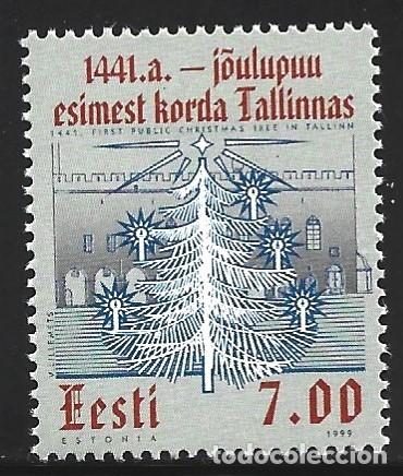 Sellos: ESTONIA 347** - A&Ntilde;O 1999 - NAVIDAD - Foto 1