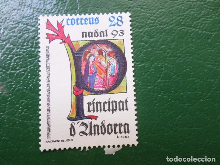 Sellos: +andorra, 1993, navidad, edifil 239 - Foto 1
