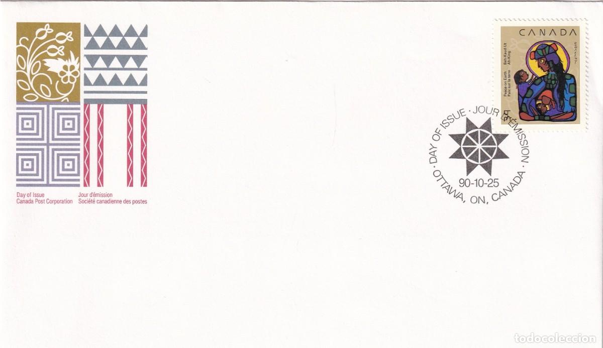 Sellos: FDC Canad&aacute; 1990 - Navidad - Foto 1