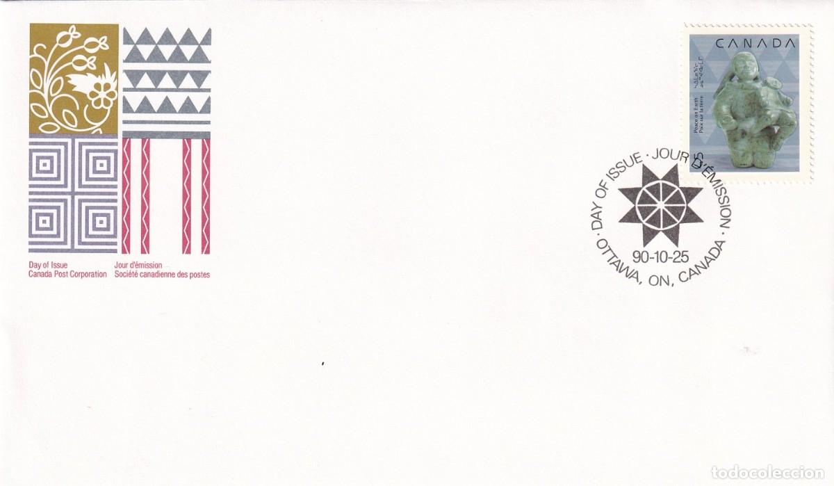Sellos: FDC Canad&aacute; 1990 - Navidad - Foto 1