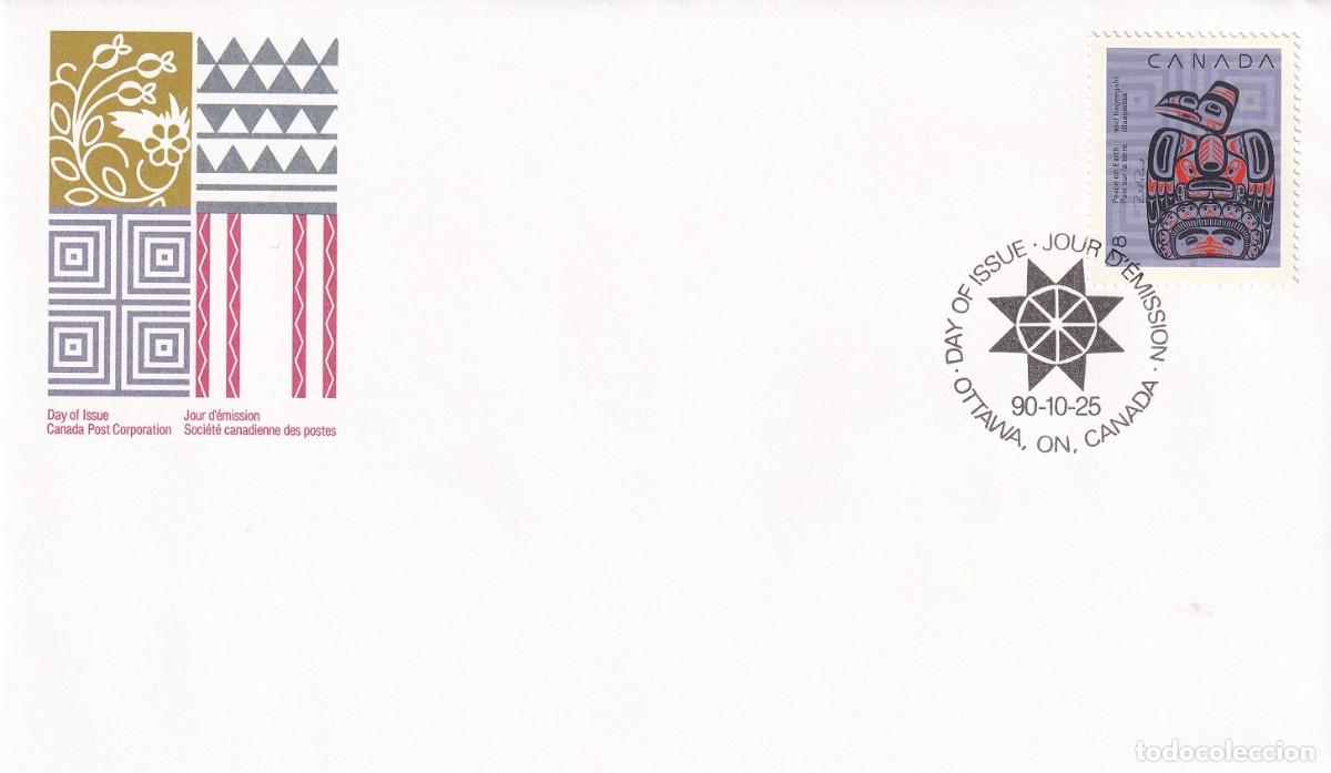 Sellos: FDC Canad&aacute; 1990 - Navidad - Foto 1