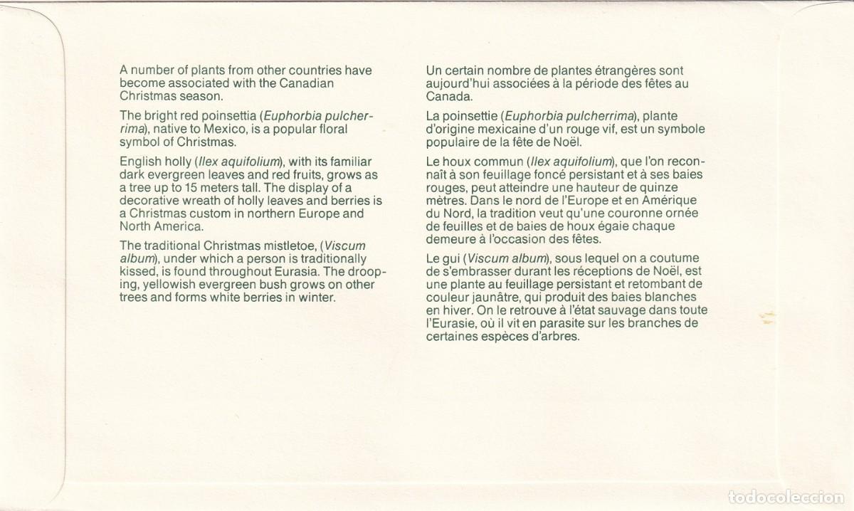Sellos: FDC Canad&aacute; 1987 - Navidad / Christmas - No&euml;l - Foto 2