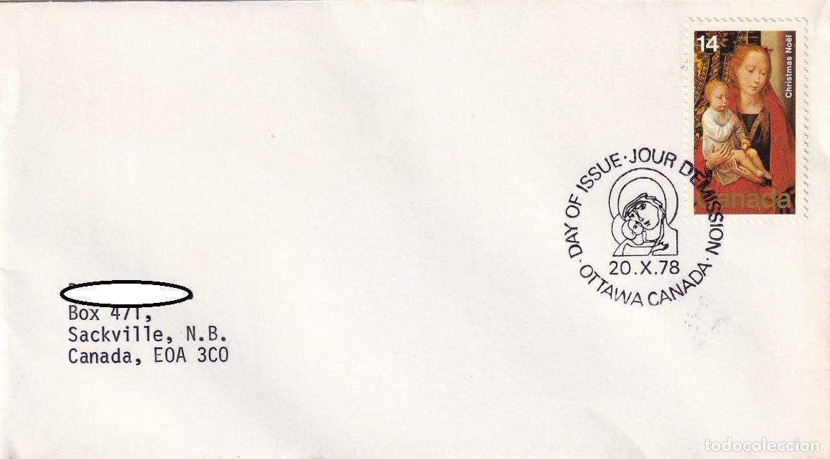 Sellos: FDC Canad&aacute; 1978 / Navidad - Hans Memling - Foto 1